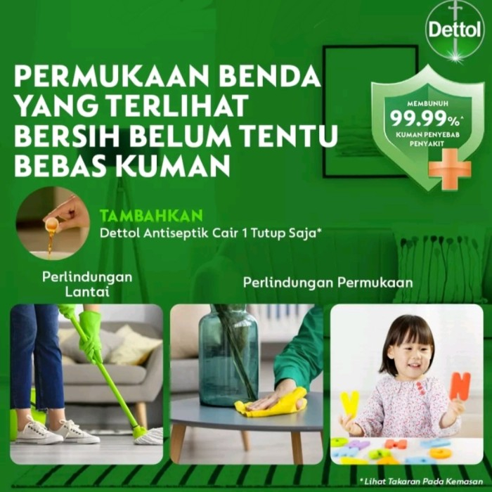 DETTOL ANTISEPTIK LUQUID | DETTOL CAIR 45ML MEMBUNUH KUMAN DAN BAKTERI