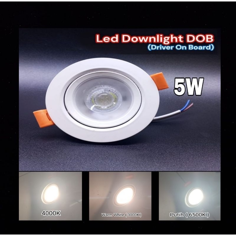 LED Downlight 5watt DOB 5W HIDEKI