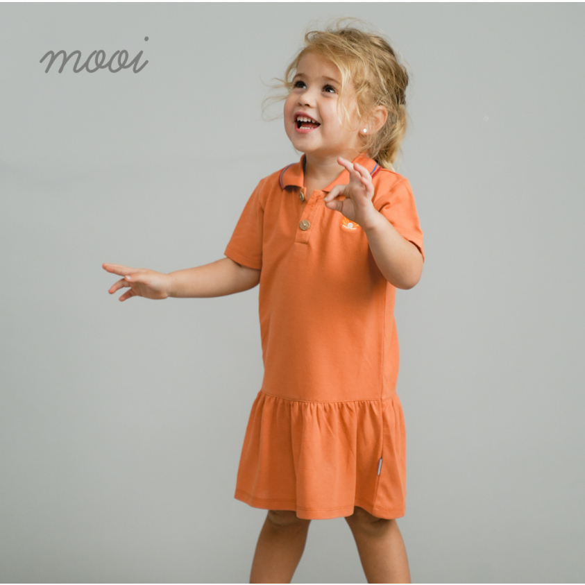 Mooi Polo Dress 1-8 Tahun Collar Polo Dress Lacoste / Dress Anak Perempuan CBKS