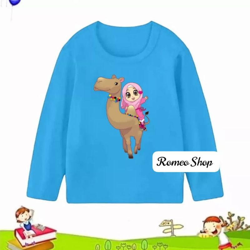 Kaos Lengan Panjang Hijab Berkuda