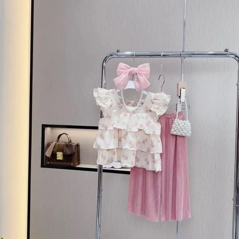 ONE SET RUFFLE CELINE / SET ANAK PEREMPUAN RUFFLE