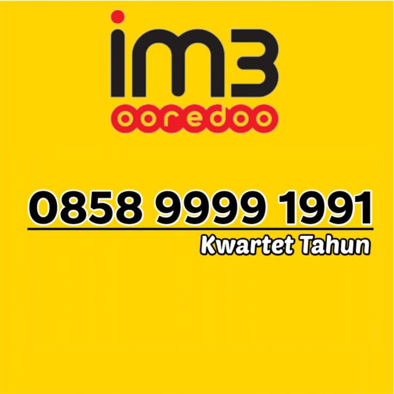 nomor cantik Indosat 9999 1991 nocan im3 9999