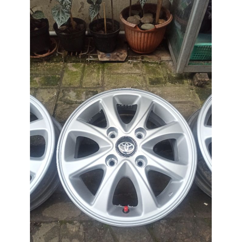 4 velg R14 PCD 114 no geol no retak tubless toyota avanza xenia futura carry kijang panther veloz