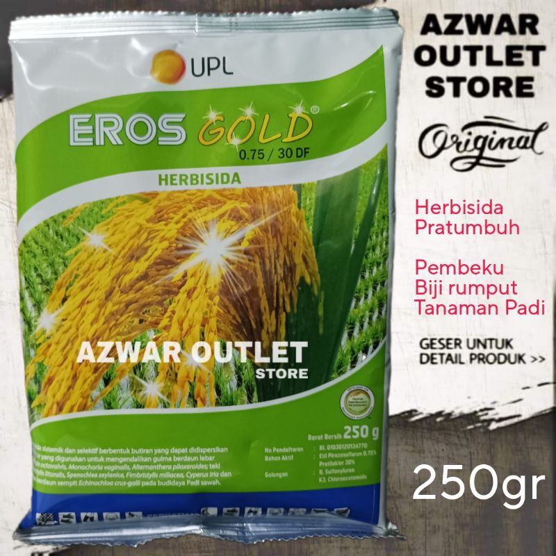 EROS GOLD | Herbisida pra tumbuh pembeku biji rumput gulma tanaman padi