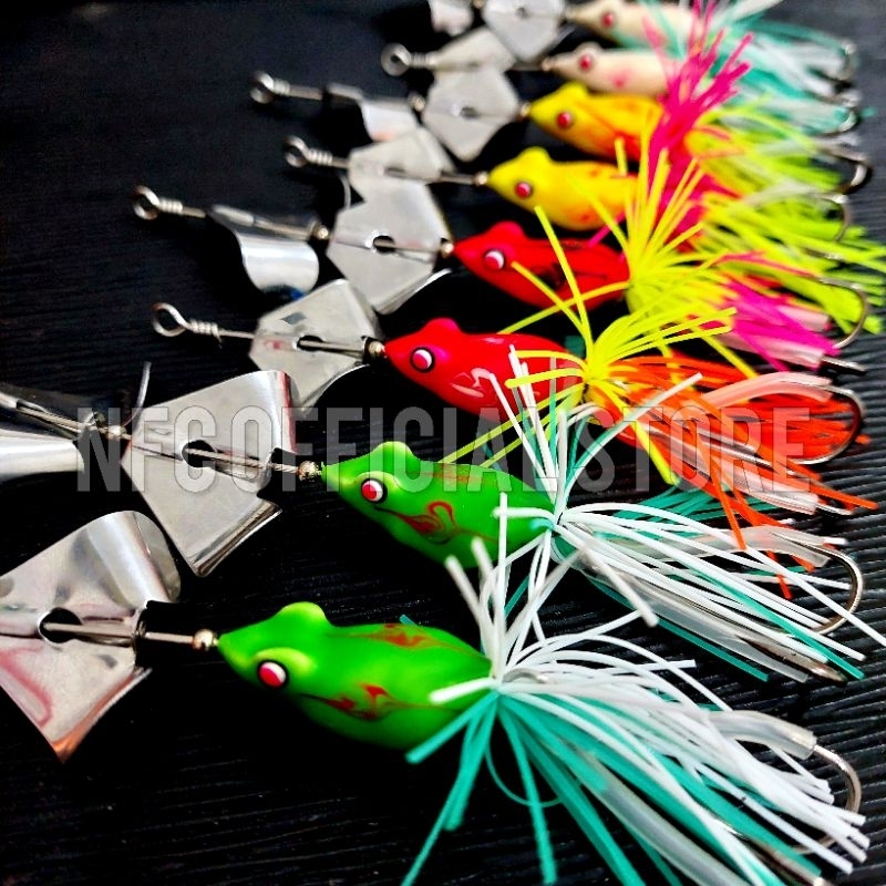 Mini slatter Buzz bait Slash bait Single 8 gram &amp; Double Propeller 11,5 gram Umpan casting Gabus dan Toman