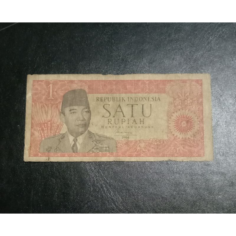 Uang kuno sukarno 1 Rupiah 1964