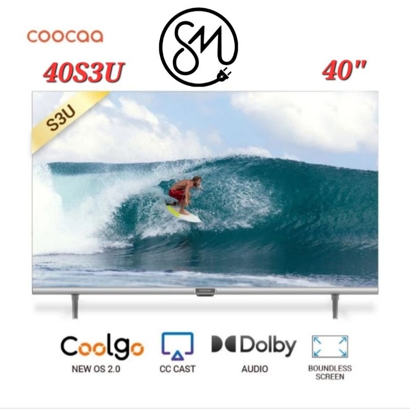 LED TV Coocaa 40 inch Smart 40S3U Bezeless Digital