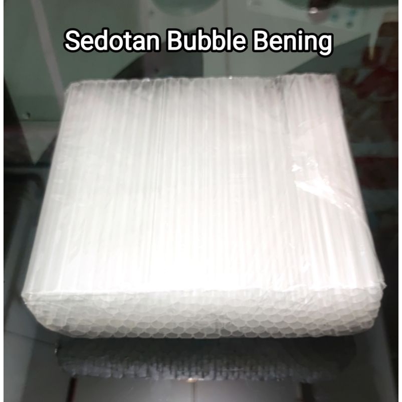 Sedotan Bubble 12mm Bening / Sedotan Boba Bening