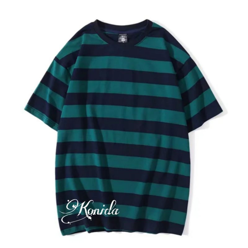 Kaos Stripe Garis Garis Salur Baju Kaos Salur pria kaos terbaru kaos salur kaos garis kaos distro atasan pria