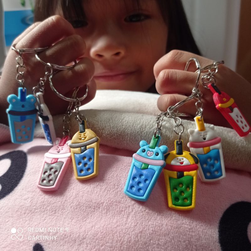 gantungan kunci mixue karet &amp; resin varian ganci#cartinhy