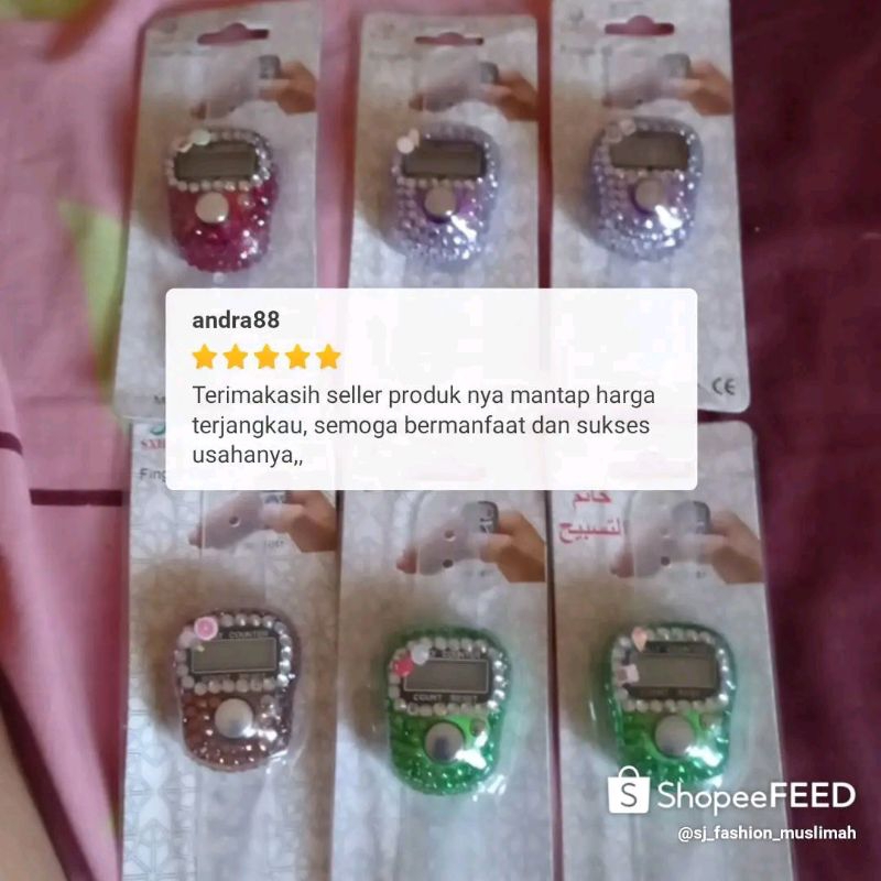 Promo !Tasbih Digital Hias Mutiara Terlaris Termurah