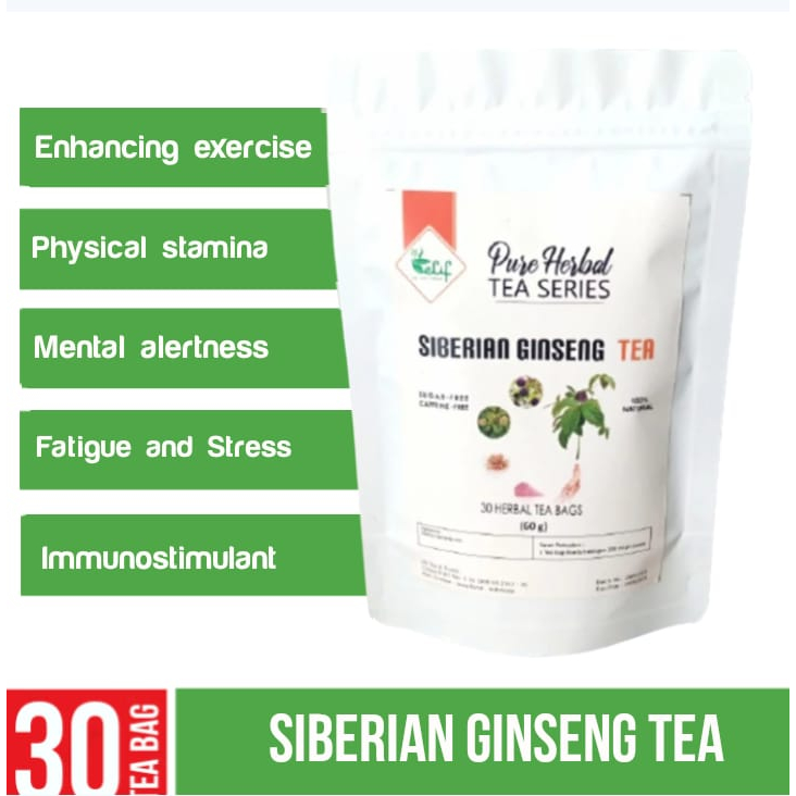 

ELIF TEA AND TISANE Siberian Ginseng Tea : Siberian Ginseng Eleuthero Root Tea (30 TeaBag)
