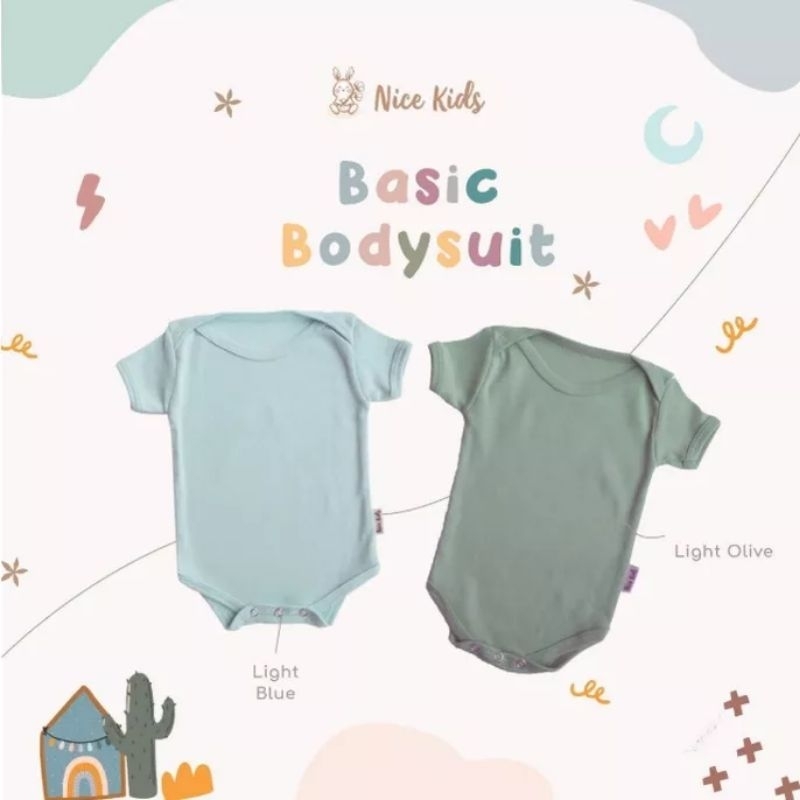 NICE KIDS - BASIC BODYSUIT - JUMPER ANAK - BODYSUIT BAYI - ROMPER BAYI