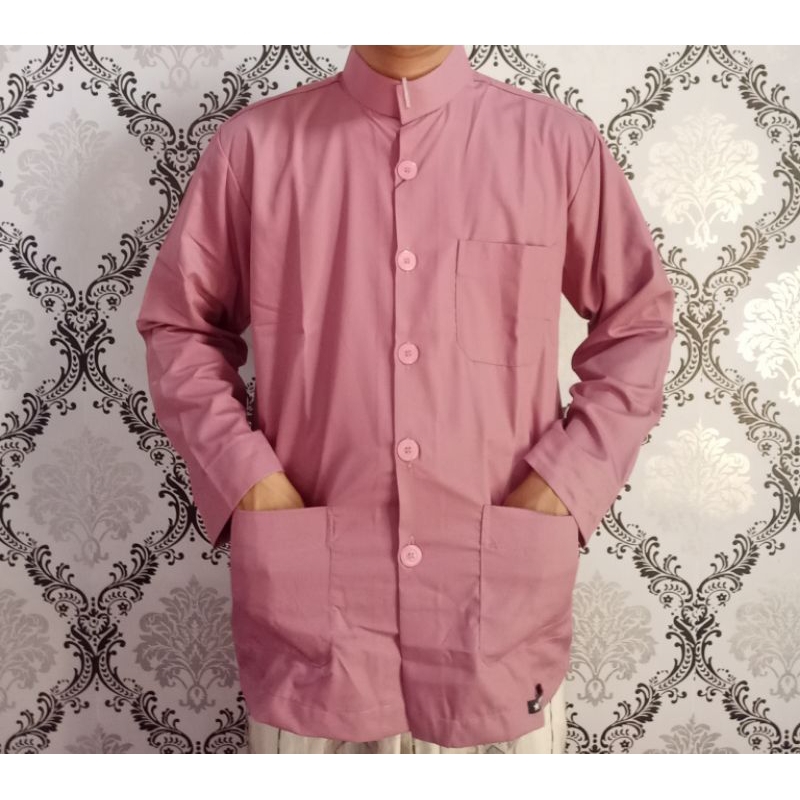 KHUSUS WARNA PINK SALEM_KOKO_ATASAN_HAIBAH_AMMU ORIGINAL 100%