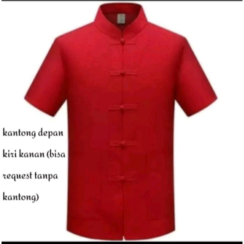 BAJU SHANGHAI/cheongsam pria size S-M-L-XL-6XL
