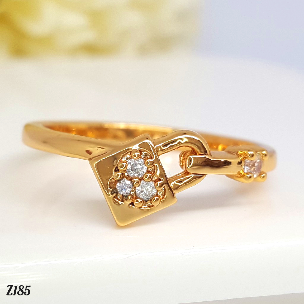 PGX Cincin Xuping Wanita Lapis Emas Aksesoris Perhiasan Fashion Premium - Z185