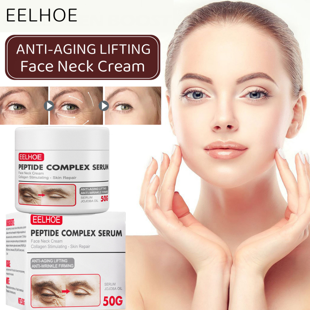 EELHOE Peptide Complex Serum Krim Wajah Anti-Penuaan dan Menghilangkan Kerut Cream With Collagen 50gr