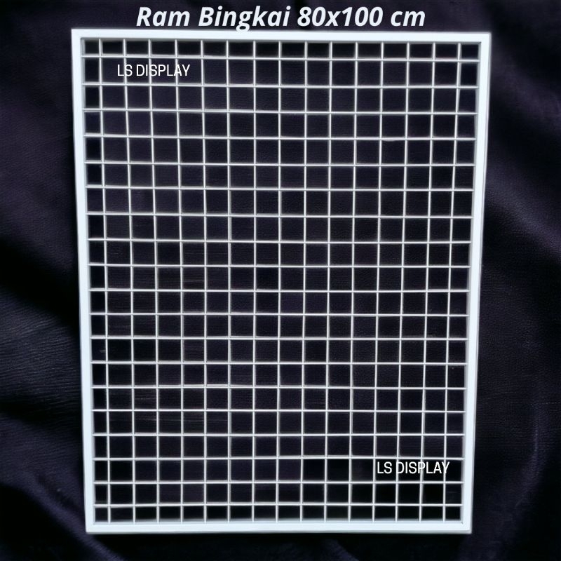 Dekorasi Toko Rak Ram BINGKAI 80x100 cm (KW 1)  Rak Aksesoris Rak Sepatu Rak Dinding