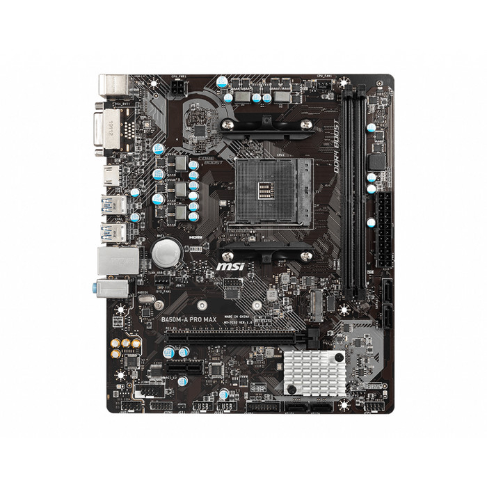 MSI B450M-A PRO MAX (AMD AM4, B450, DDR4, M.2, USB 3.2)