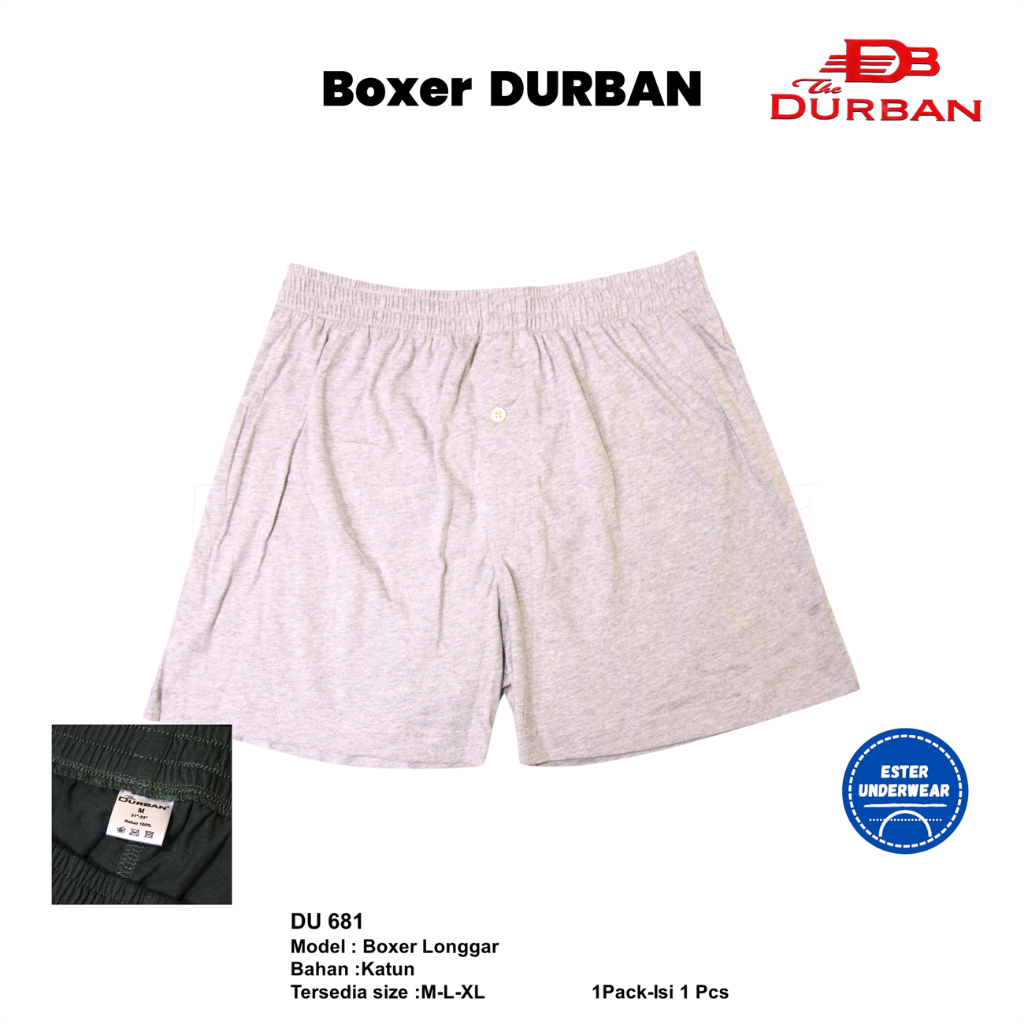 Celana Boxer Santai Pria DURBAN DU 681 1 Pcs