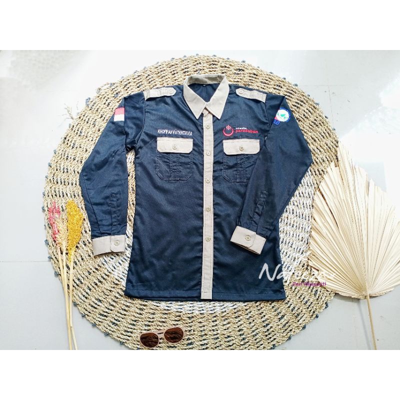 PRE ORDER Seragam Pabrik Korsa Mahasiswa Jahit Baju Kantor Kerja Perusahaan PDH Organisasi