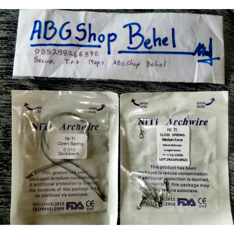 Kawat Behel Perawatan Orthodontic Open Pring Close Spring