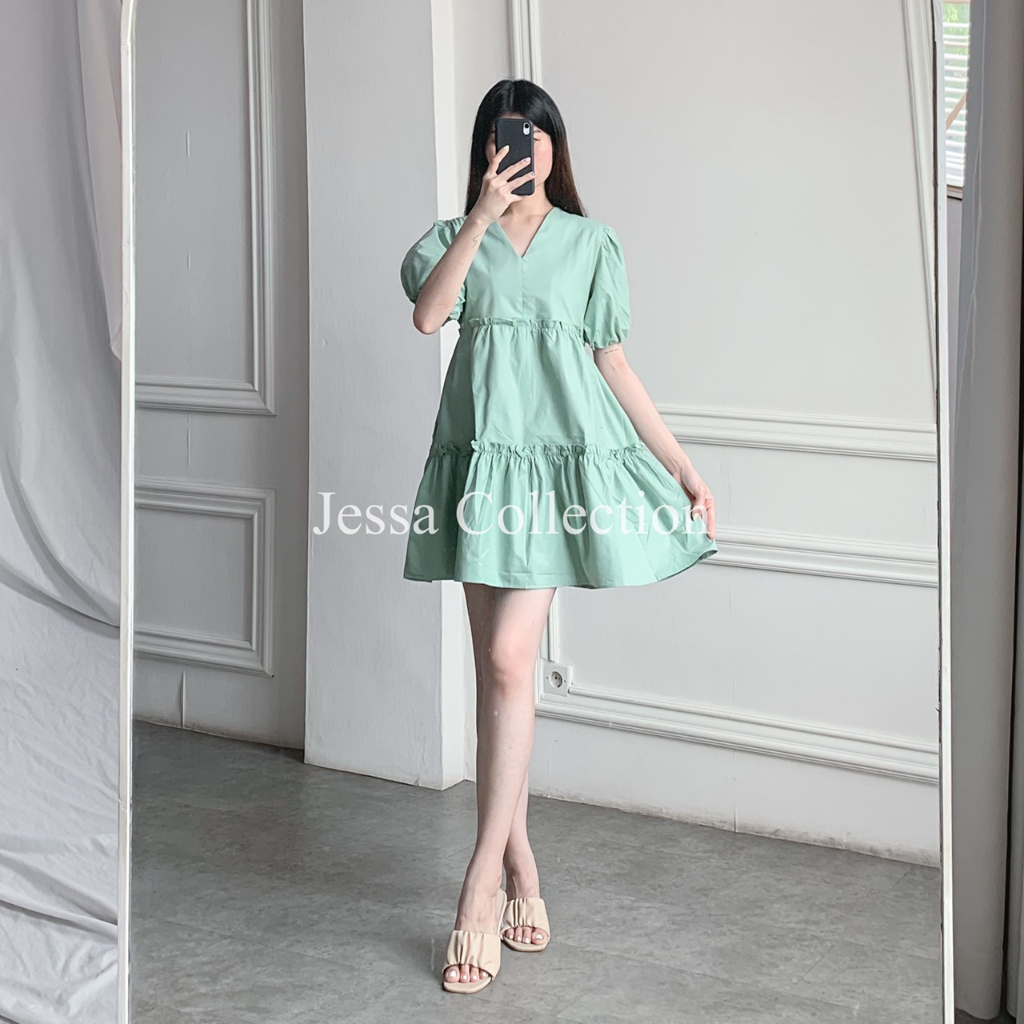 Premium Kimm Ruffle Dress TH 587 COTTON