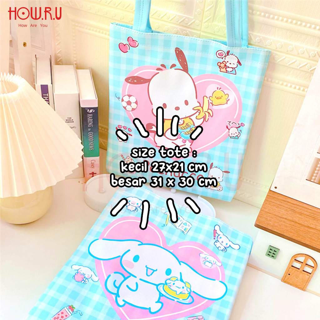 Tote bag Sanrio PU / Tas Tote Premium Full Color