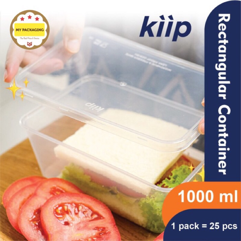 HARGA 50 SET. Food box 1000ml /Container Microwave / Kotak Makan /wadah plastik LENTUR / thinwall