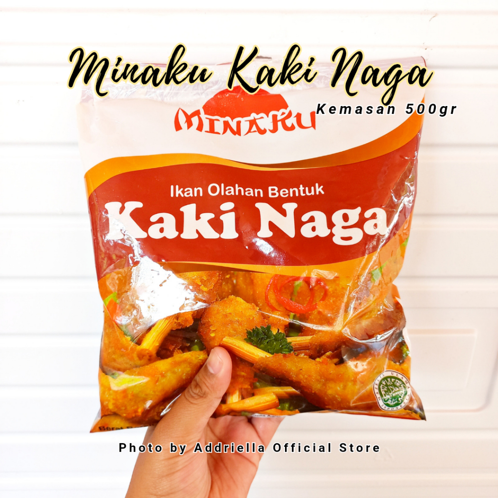 

ADDRIELLA Minaku Kaki Naga 500gr | Minaku/Frozenfood/Frozenfood Murah