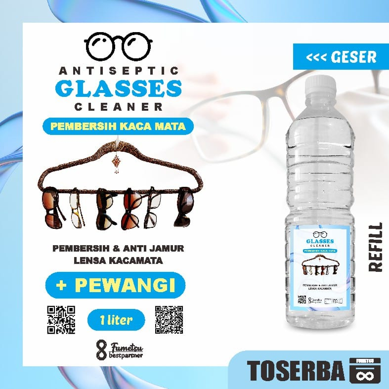 Cairan Pembersih Mengkilat Kacamata Aroma Wangi Segar kemasan 1 Liter