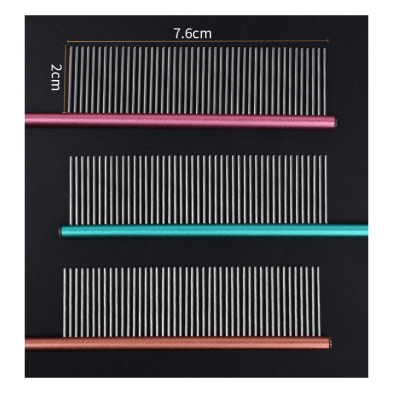 Histopet tail metal comb dual teeth