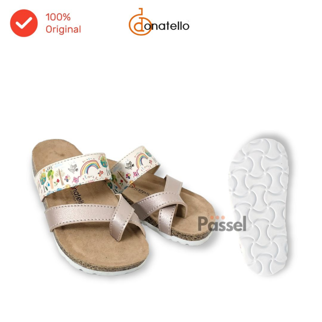 Donatello Sz. 26-30 / 31-35 Sandal Jepit Anak Perempuan Kasual Printing | SPT11011A / SPT11011 / SPT11012A / SPT11012