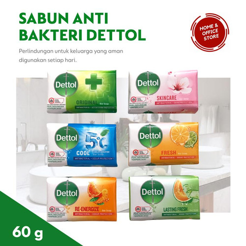 Dettol Soap 60 Gram Sabun Mandi Antibacterial