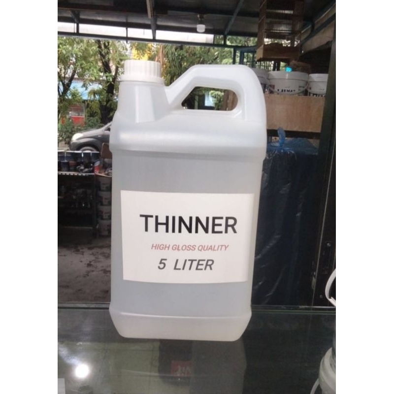 Thinner Tinner Tiner Thiner ecer 5  Liter High Gloss Quality Khusus Gosend Grab Instant