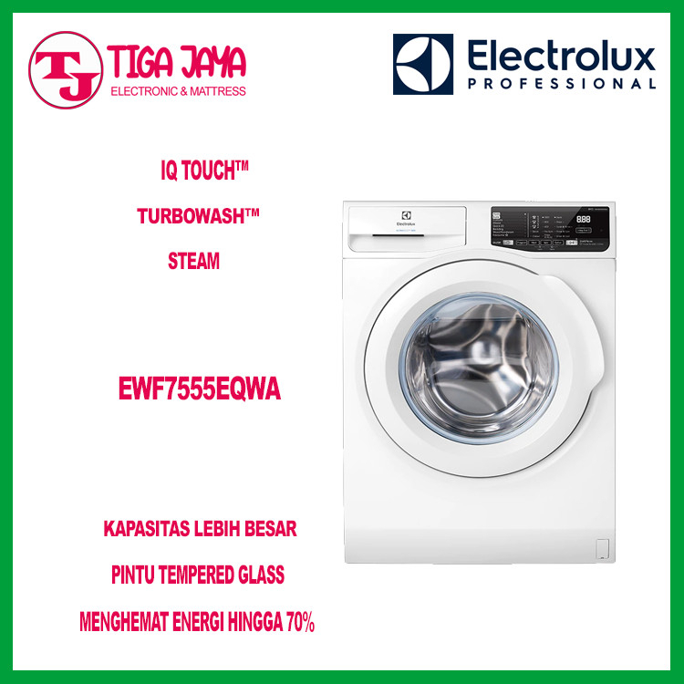 ELECTROLUX EWF755EQWA MESIN CUCI FRONT LOADING 7,5 KG EWF 755EQWA EWF-755EQWA