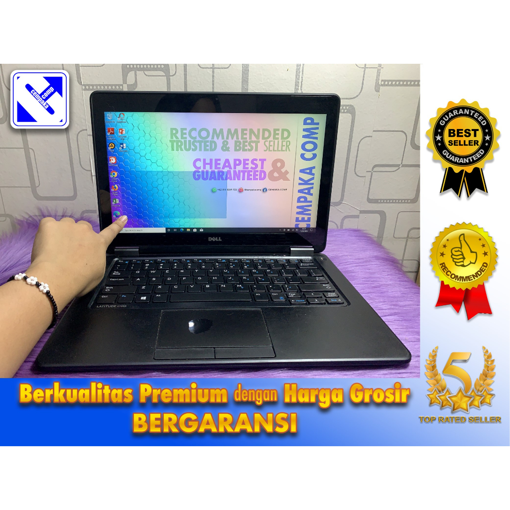 Dell Latitude  E7250 Core i5-5300U 4GB SSD 128GB TOUCHSCREEN Bukan E7450 E7270 E7470 T450 T460 X260