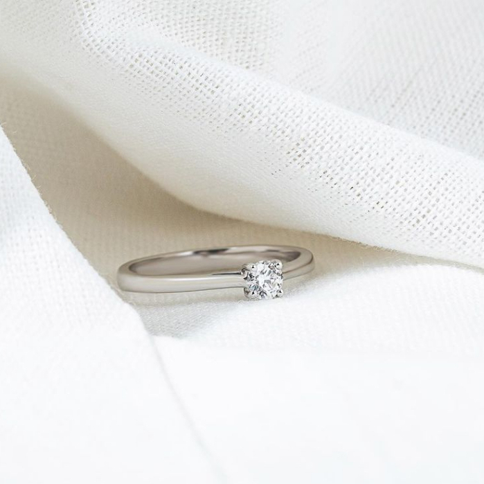 Cincin Berlian D VVS2 White Gold 18K #WJSG0136 GIA Sertifikat / Diamond Solitaire Ring - Wellman Jew