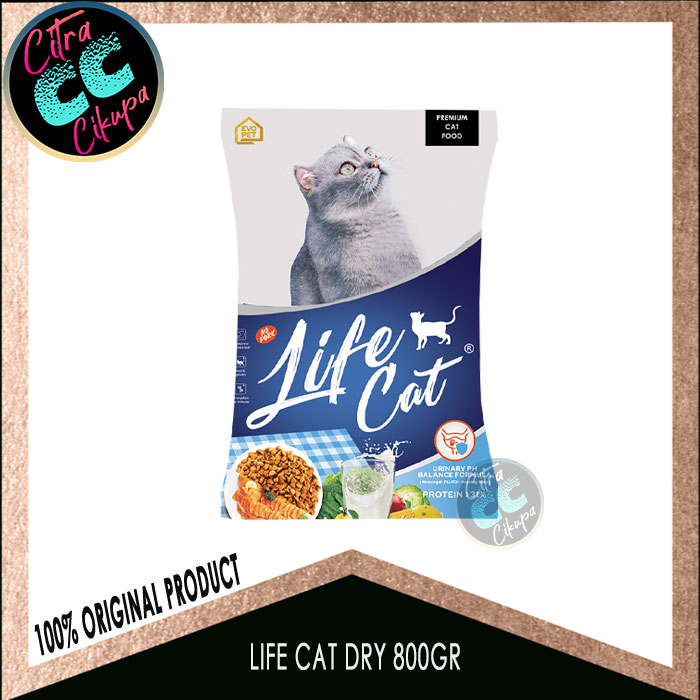 Makanan Kucing Premium LIFE CAT DRY 800gr - Makanan Kucing Kering LIFE CAT DRY 1kg