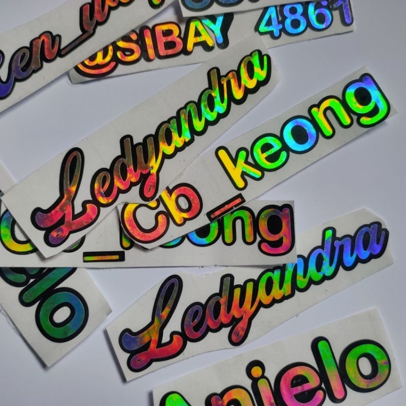 PROMO!! STIKER 2 WARNA HOLOGRAM LINE HITAM GROSIR MEDAN.