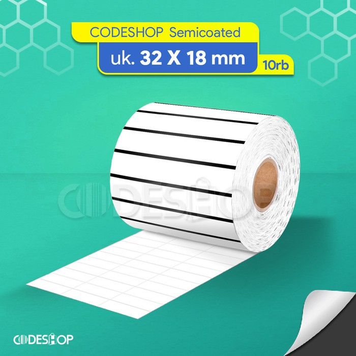 

Stiker Label Semicoat 32 x 18 / 32x18 mm / 32x18mm / 3,2x1,8 cm Full Mark