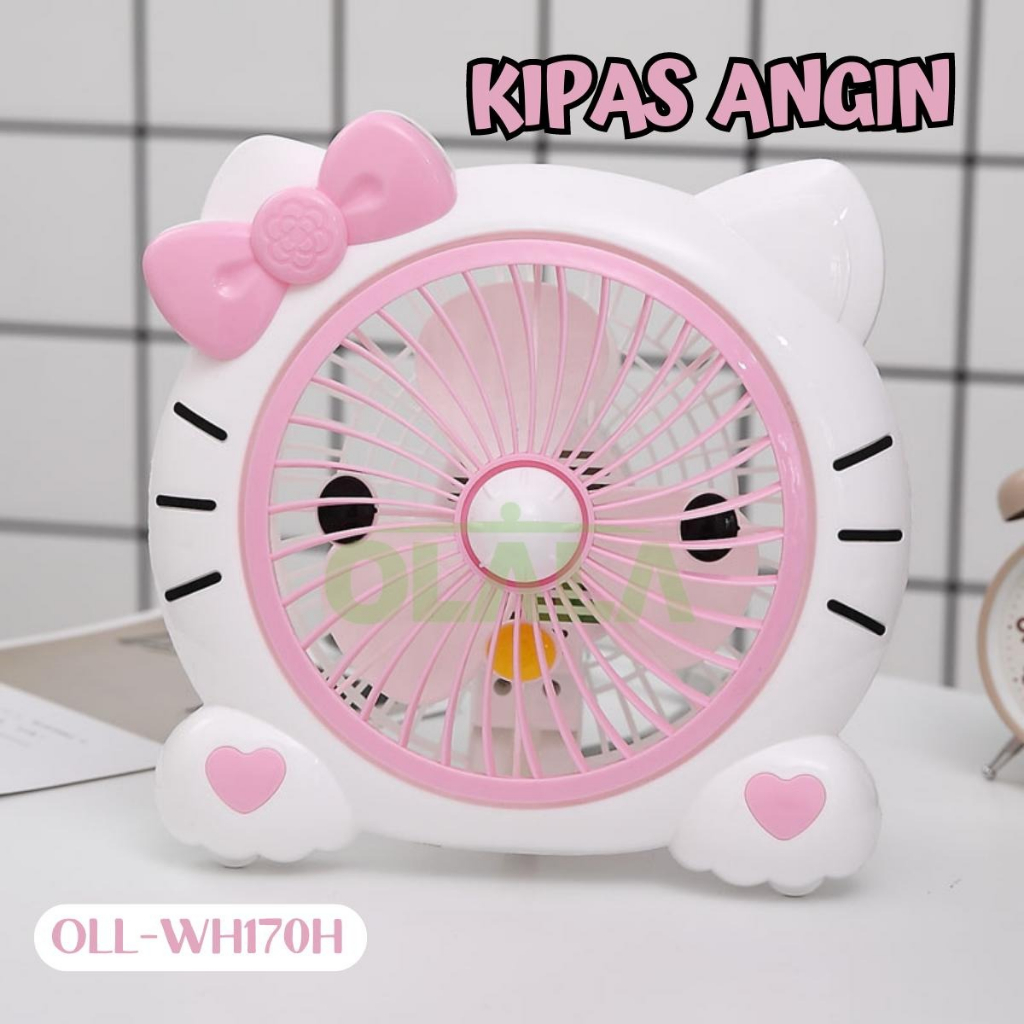 KIPAS ANGIN MINI 10 INCH KIPAS ANGIN KARAKTER / KIPAS ANGIN MEJA LISTRIK OLL-WH120D / OLL-WH170H / OLL-WH180M