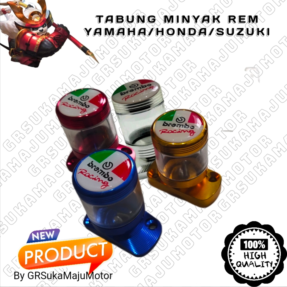 Tutup master rem depan tabung minyak rem depan stempel kaca/mika tutup master rem variasi