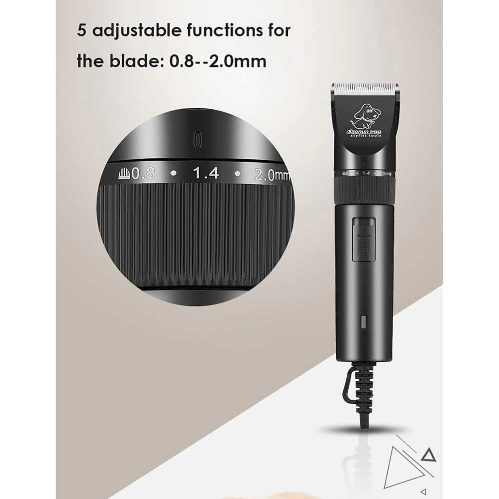 Alat Cukur Bulu Binatang Electric Pet Dog Cat Grooming Hair Clipper Pet Shaver - BaoRun PRO S1