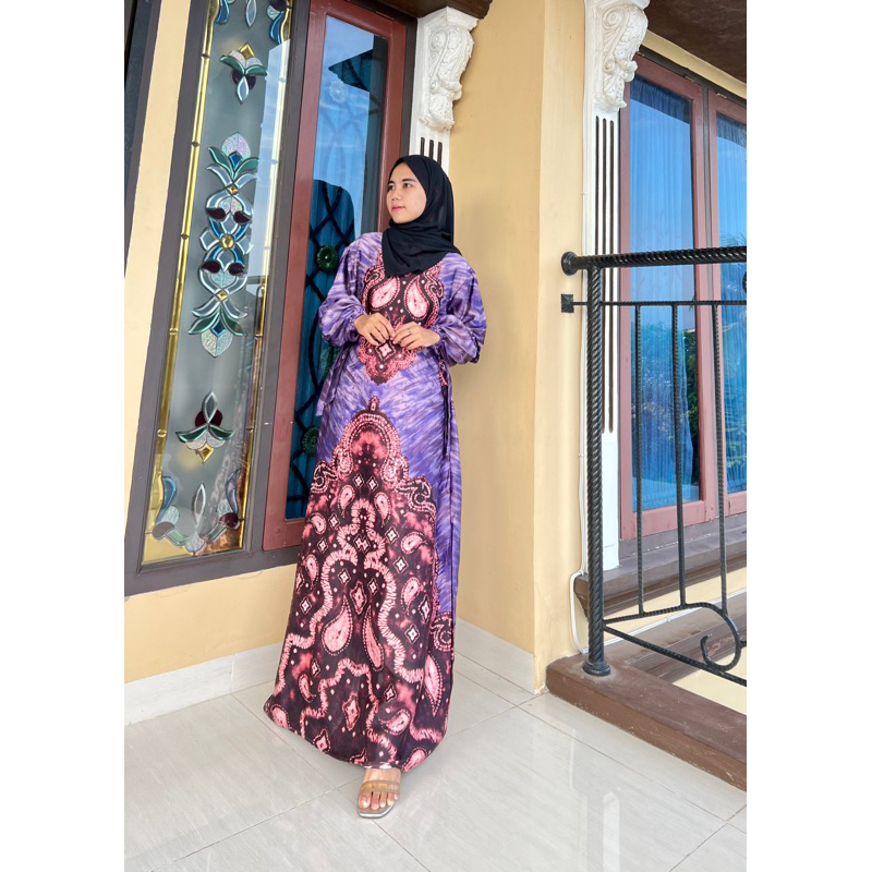 GAMIS JUMPUTAN PALEMBANG ASLI PRITING SUTRA SILK