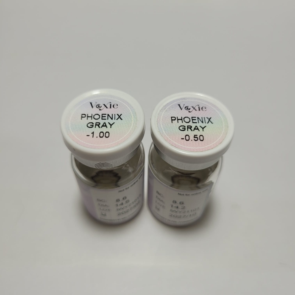 SALE SoftlensShop Softlens Voxie Phoenix Gray -1.00/-0.50 (sepasang)