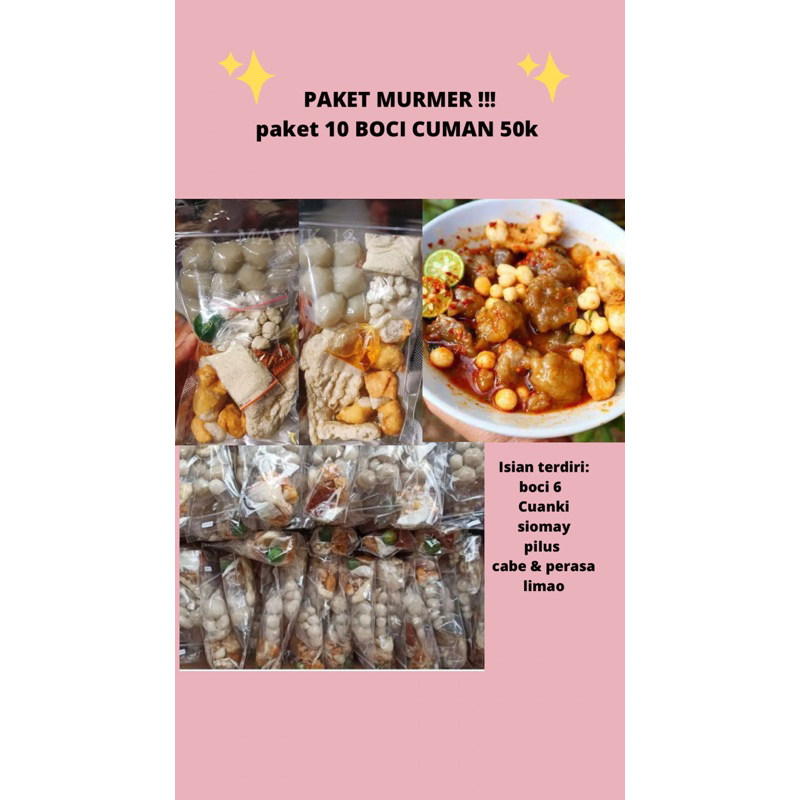 

PAKET MURAHH DAPET 10 bungkus boci