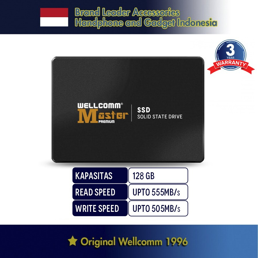 WELLCOMM SSD PREMIUM 128 GB SATA III 2.5"