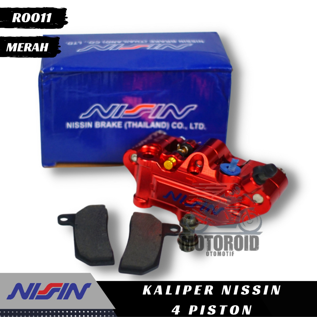 Kaliper 4Piston Model Pala Babi Nizsin Caliper 4 Piston Right Universal Monoblok CNC Kanan