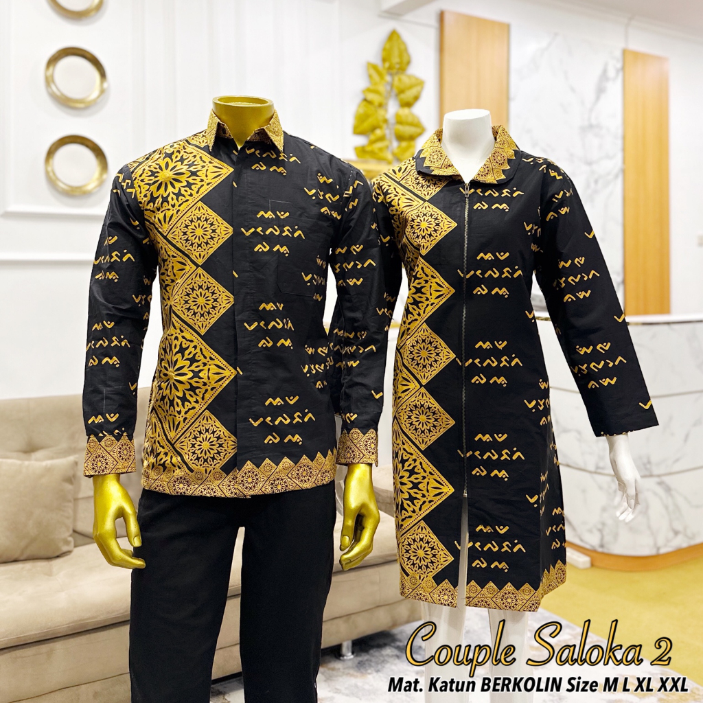 Sarimbit Batik Lontara Couple Batik Lontara Kode Couple Saloka 2